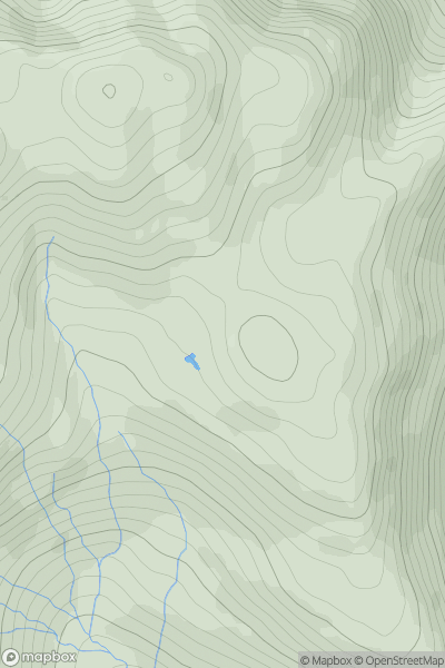 Thumbnail image for Creag na h-Airighe [Loch Lomond to Strathyre] showing contour plot for surrounding peak